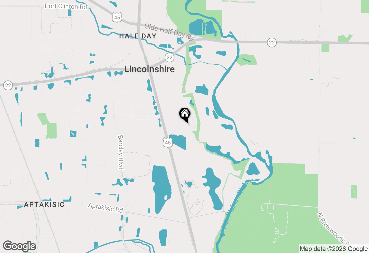 Map of 205 Rivershire Lane #313, Lincolnshire, IL 60069