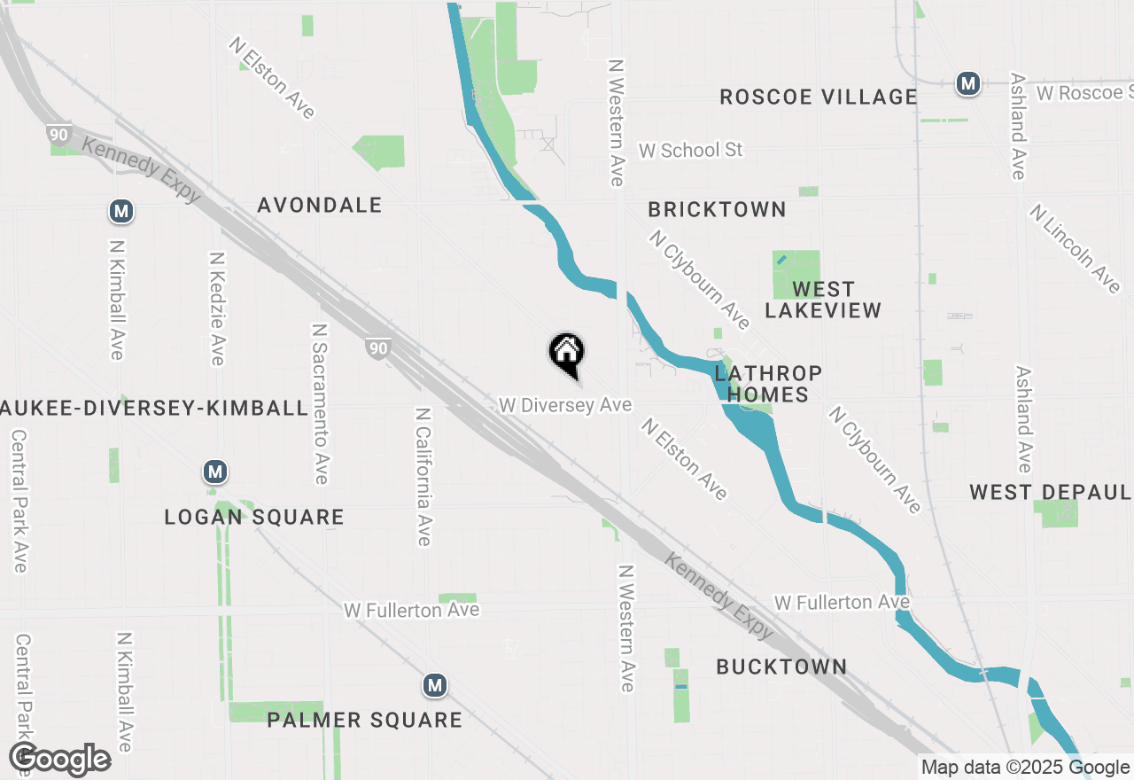 Map of 2816 N Campbell Avenue #2, Chicago, IL 60618