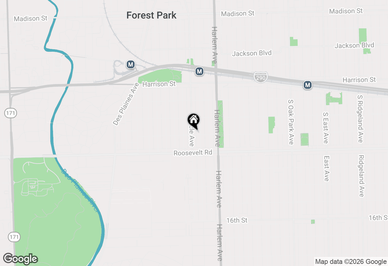 Map of 1042 Circle Avenue, Forest Park, IL 60130