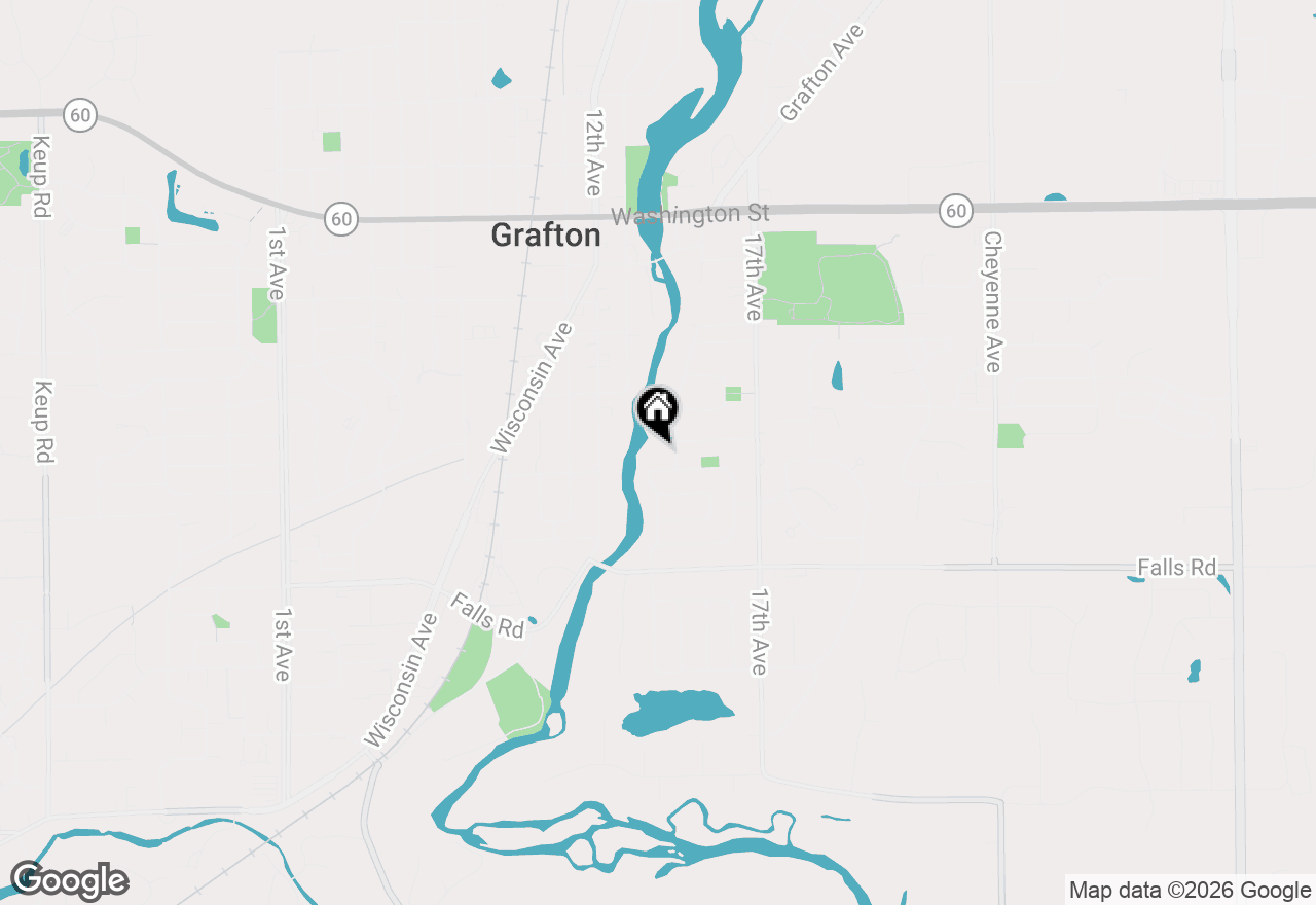 Map of 1705 16th Ave, Grafton, WI 53024