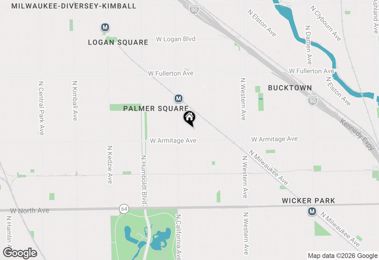 Map of 2736 Nw Francis Place, Chicago, IL 60647