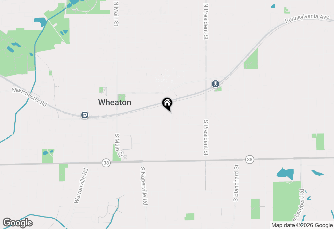 Map of 513 E Liberty Drive, Wheaton, IL 60187
