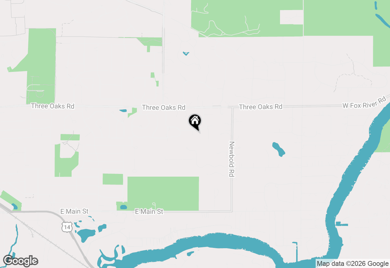 Map of 3 Milton Court, Cary, IL 60013