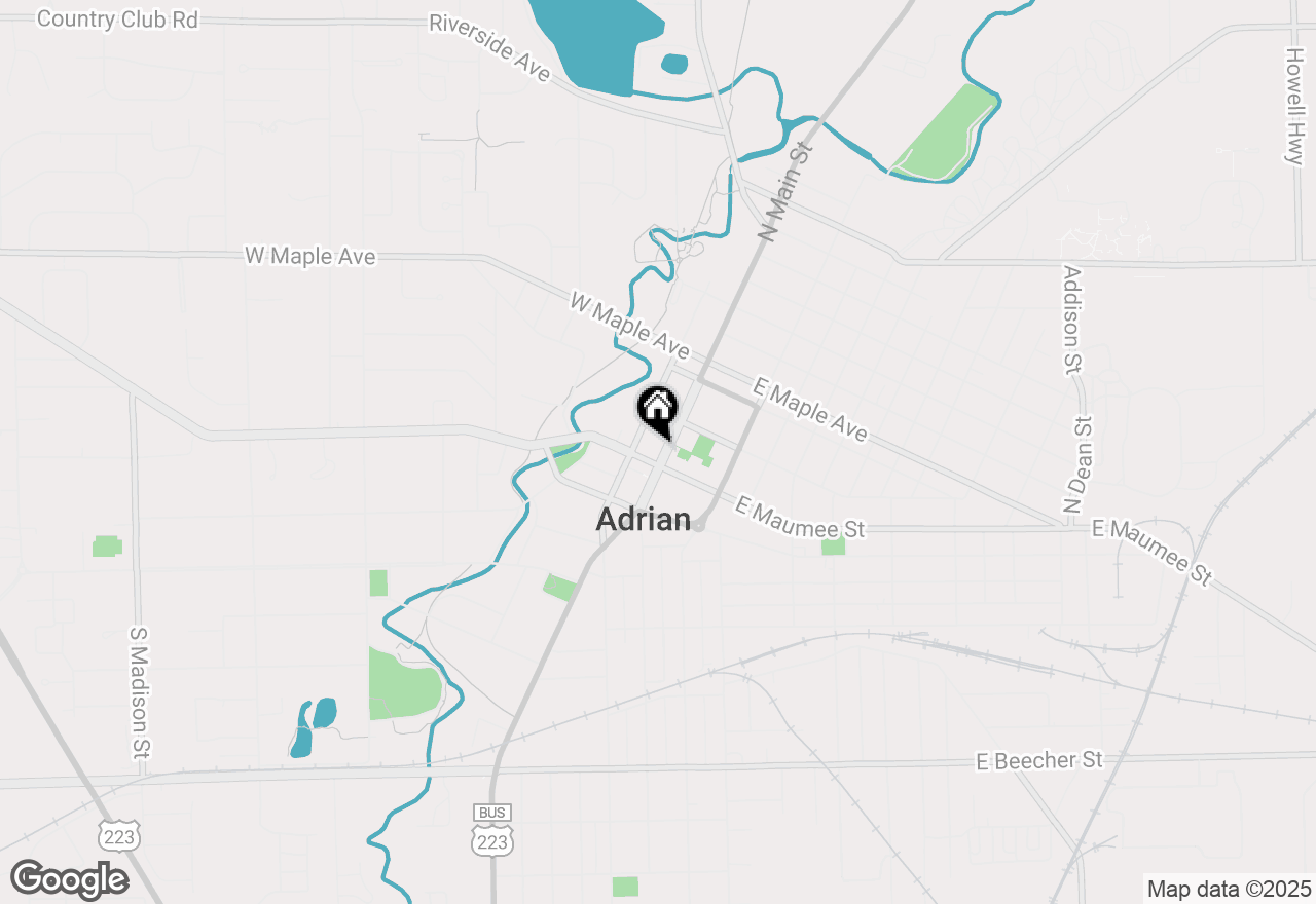 Map of 111 N Main Street, Adrian, MI 49221