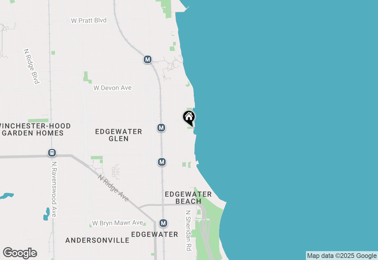 Map of 6147 N Sheridan Road #7A, Chicago, IL 60660