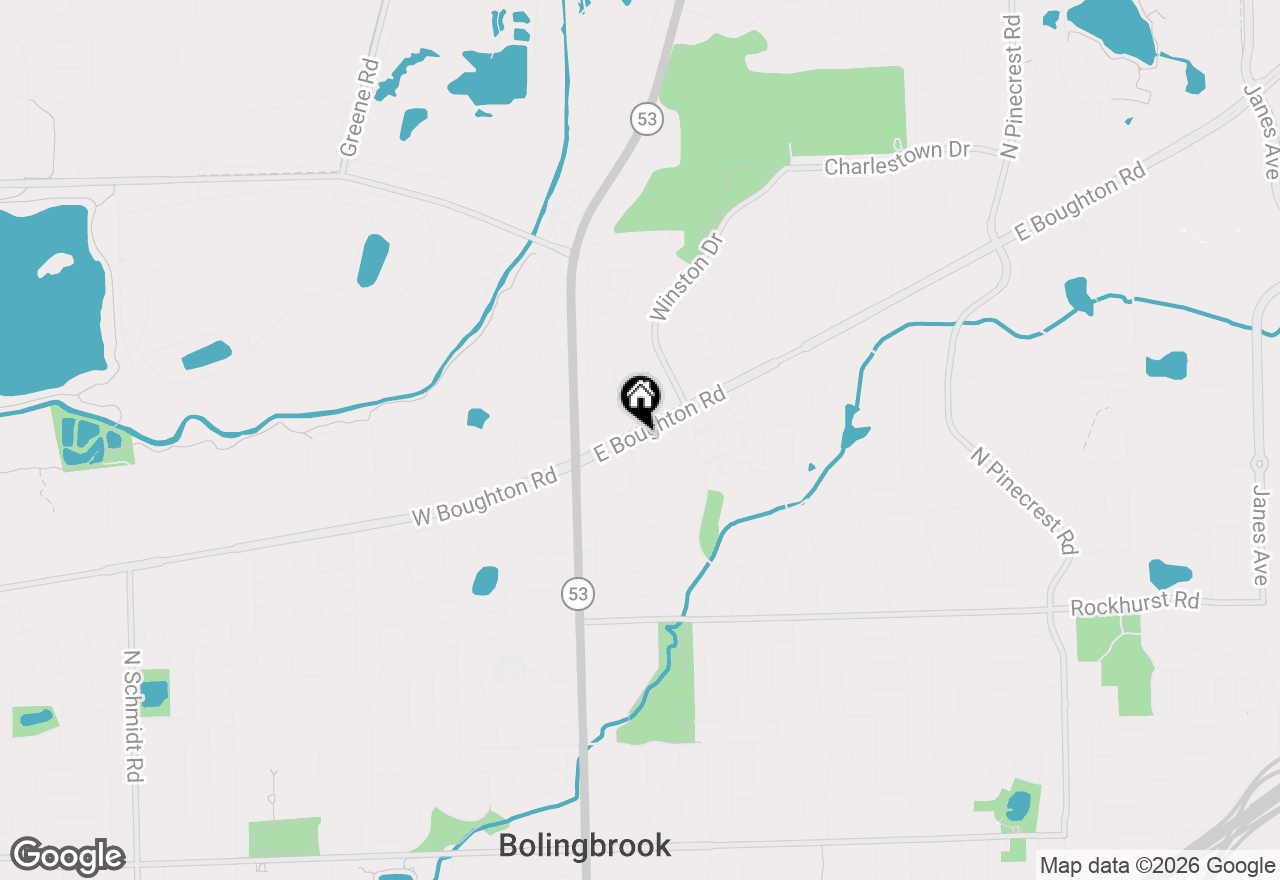 Map of 151 E Boughton Road, Bolingbrook, IL 60440
