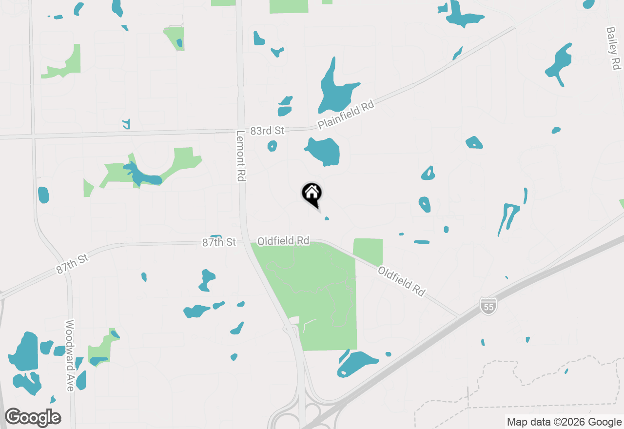Map of 8607 Main Street, Downers Grove, IL 60516
