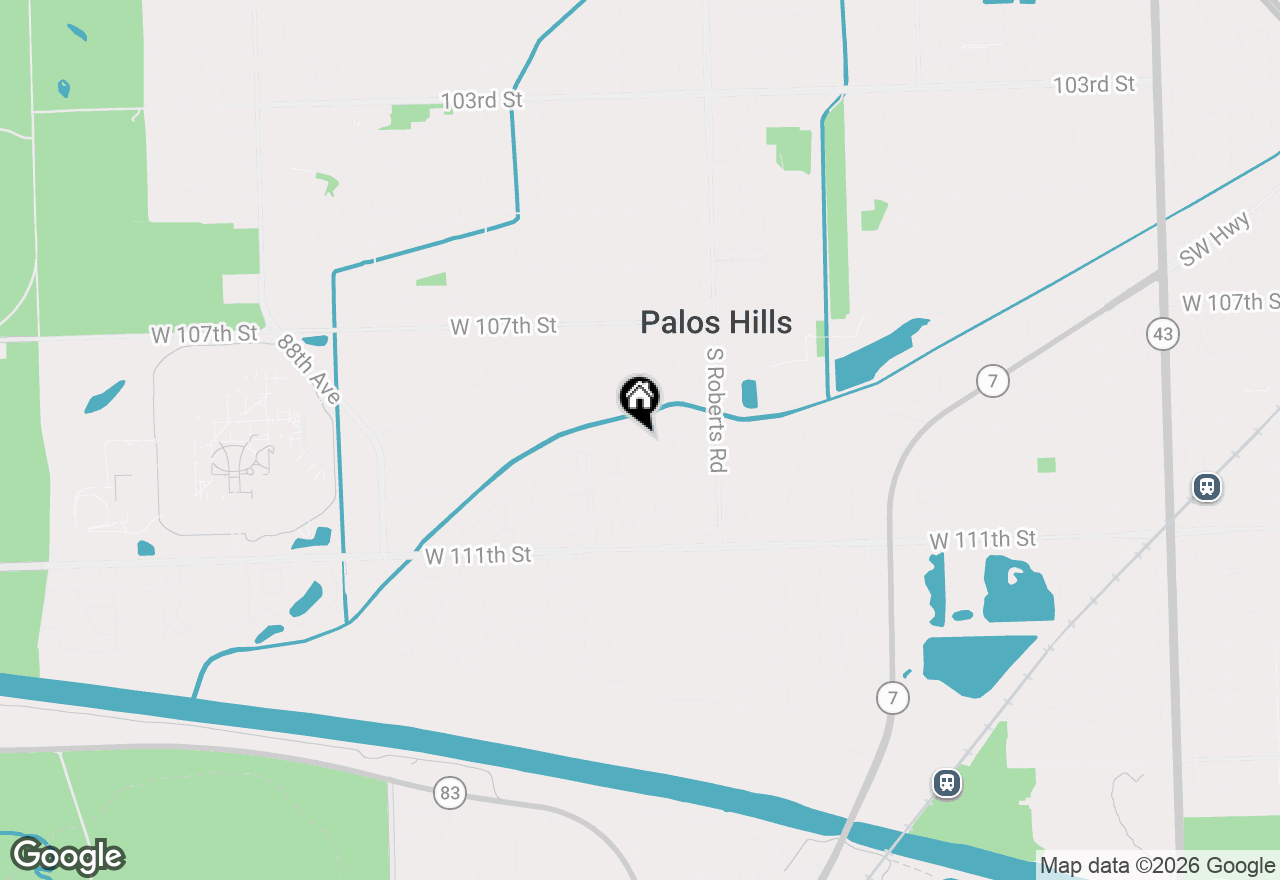 Map of 10912 Circle Drive, Palos Hills, IL 60465