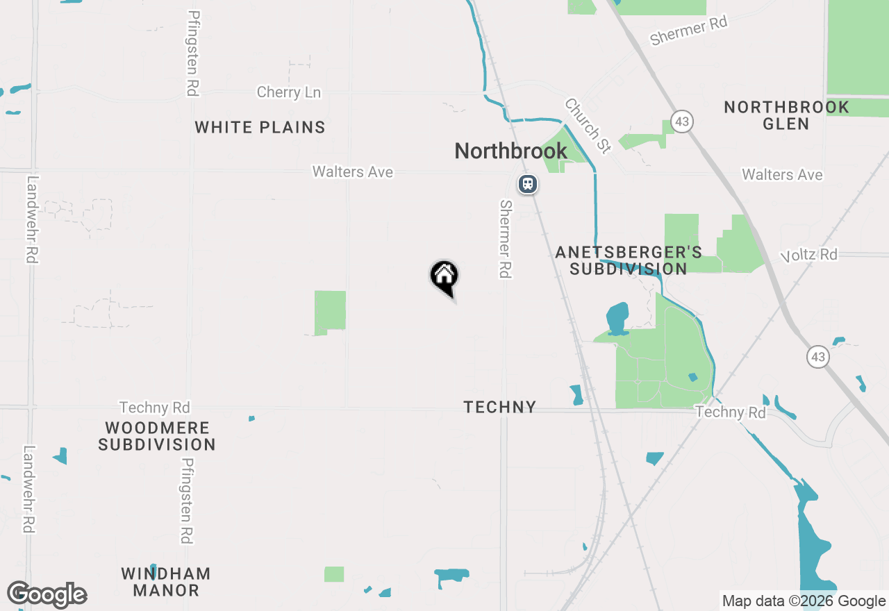 Map of 2136 Brentwood Road, Northbrook, IL 60062