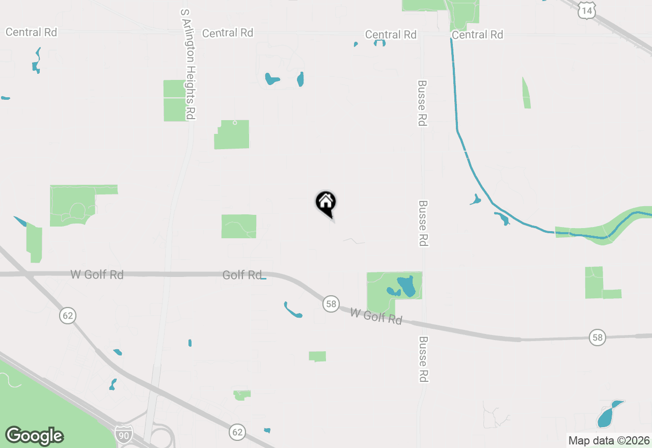 Map of 602 S Carol Lane, Mount Prospect, IL 60056