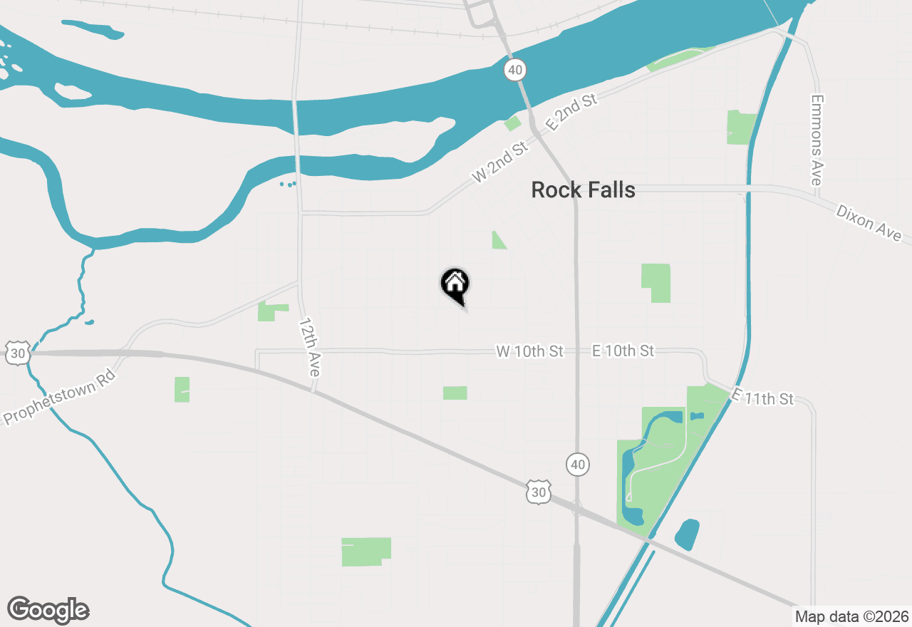 Map of 702 6th Avenue, Rock Falls, IL 61071