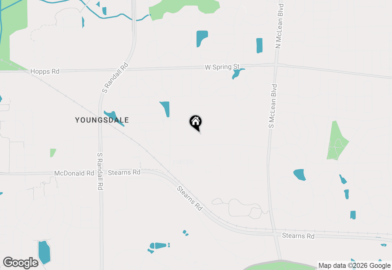 Map of 233 Granley Road, South Elgin, IL 60177