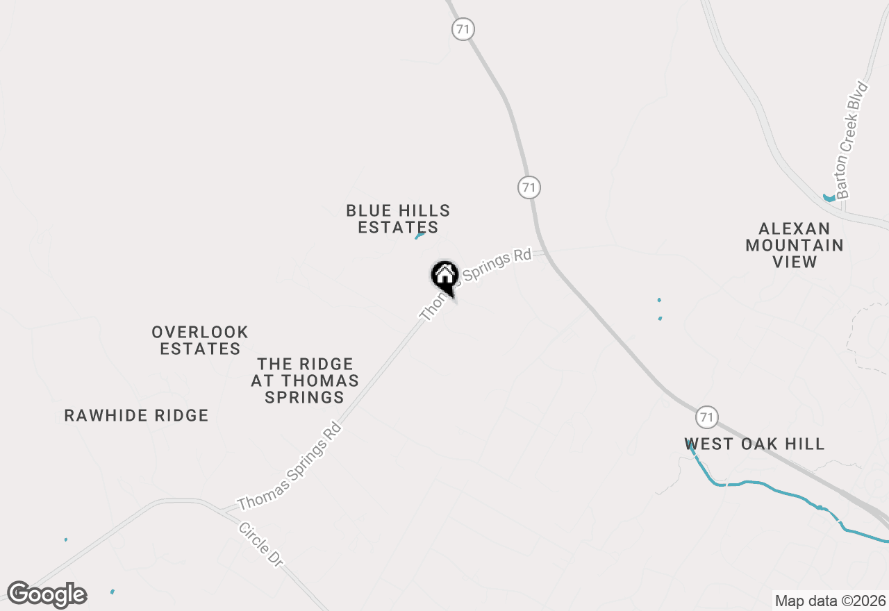 Map of 9724 Chamois Way, Austin, TX 78736