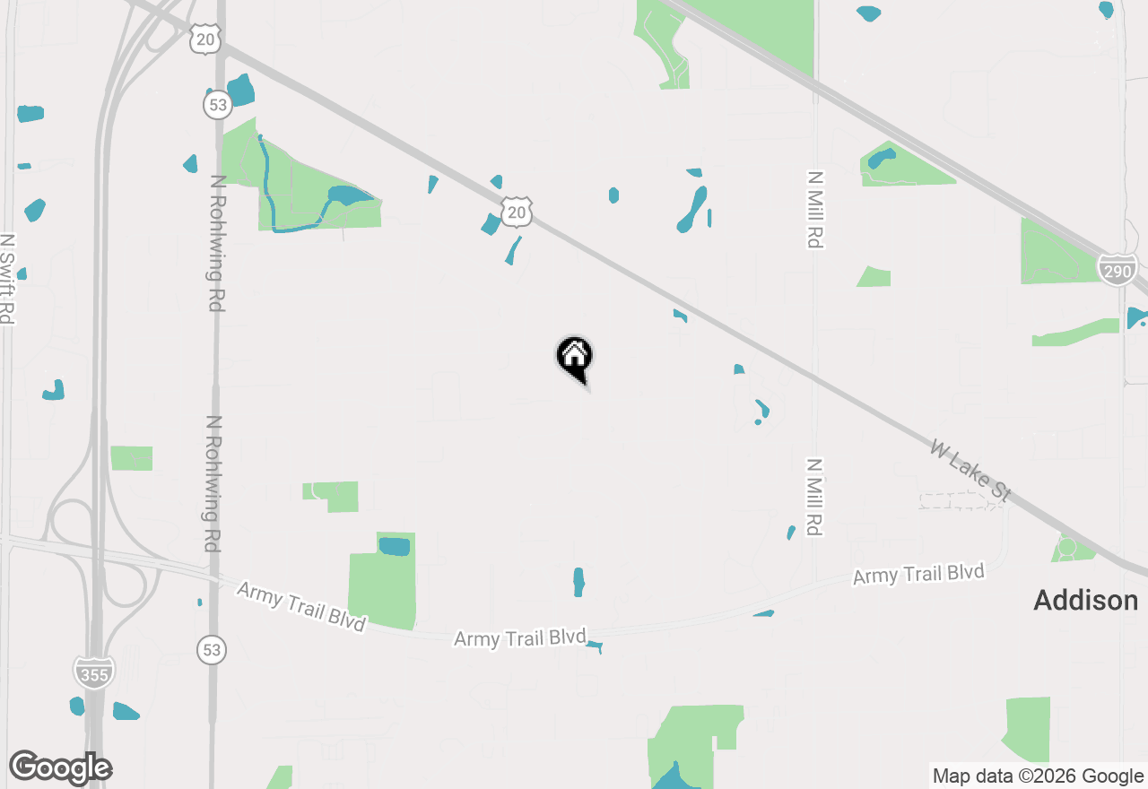 Map of 4N212 8th Avenue, Addison, IL 60101