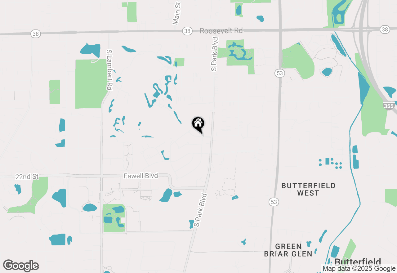 Map of 565 Williamsburg Road, Glen Ellyn, IL 60137