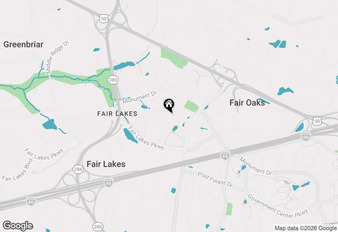Map of 4312 Mallory Hill Lane, Fairfax, VA 22033