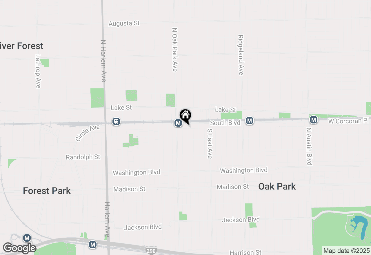 Map of 111 S Euclid Avenue #A, Oak Park, IL 60302