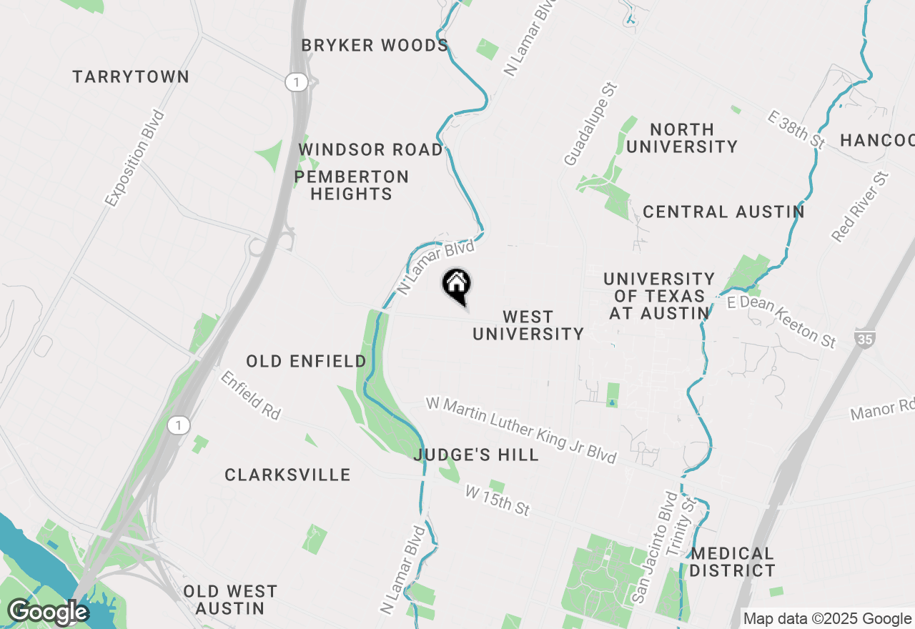 Map of 2401 Leon St #306, Austin, TX 78705