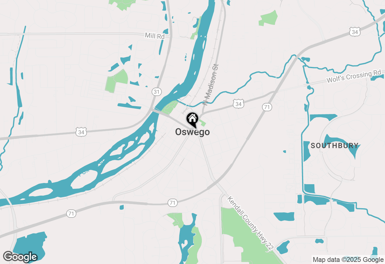 Map of 395 Danforth Drive, Oswego, IL 60543