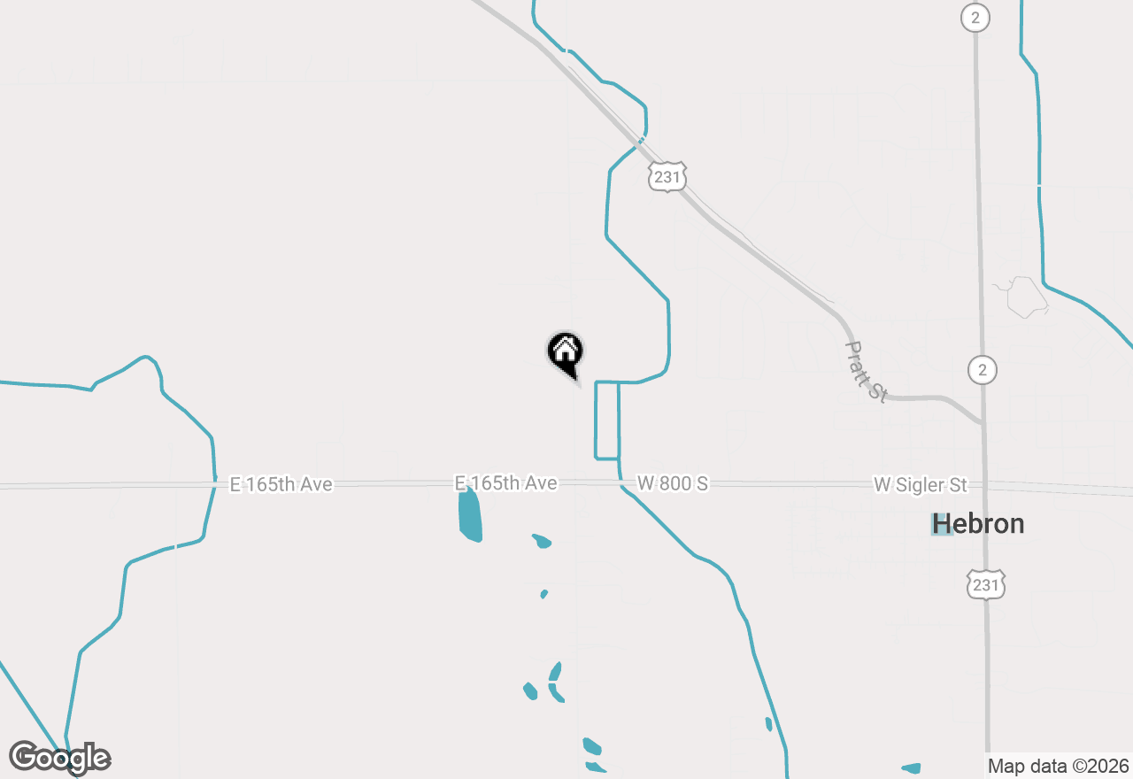 Map of 16335 County Line Road, Hebron, IN 46341