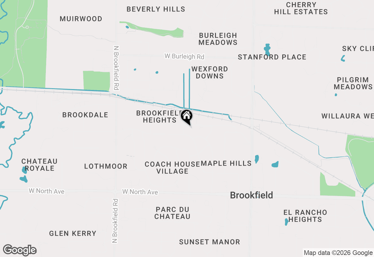 Map of 17965 Bolter Ln, Brookfield, WI 53045