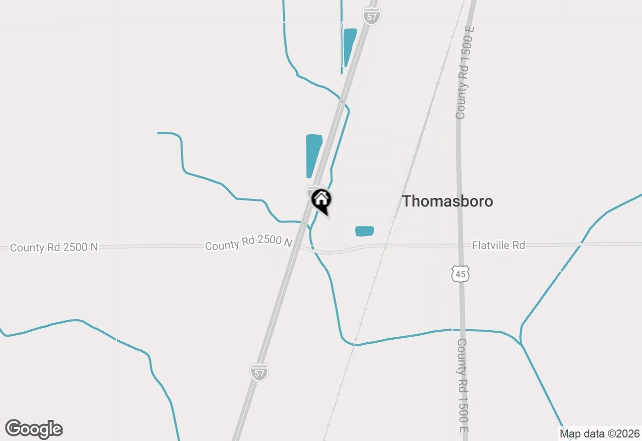 Map of 709 W Park Street, Thomasboro, IL 61878