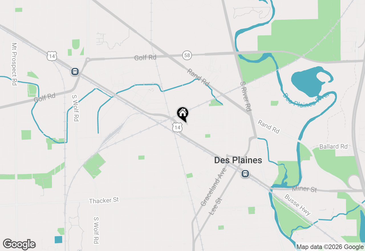 Map of 390 S Western Avenue #605, Des Plaines, IL 60016