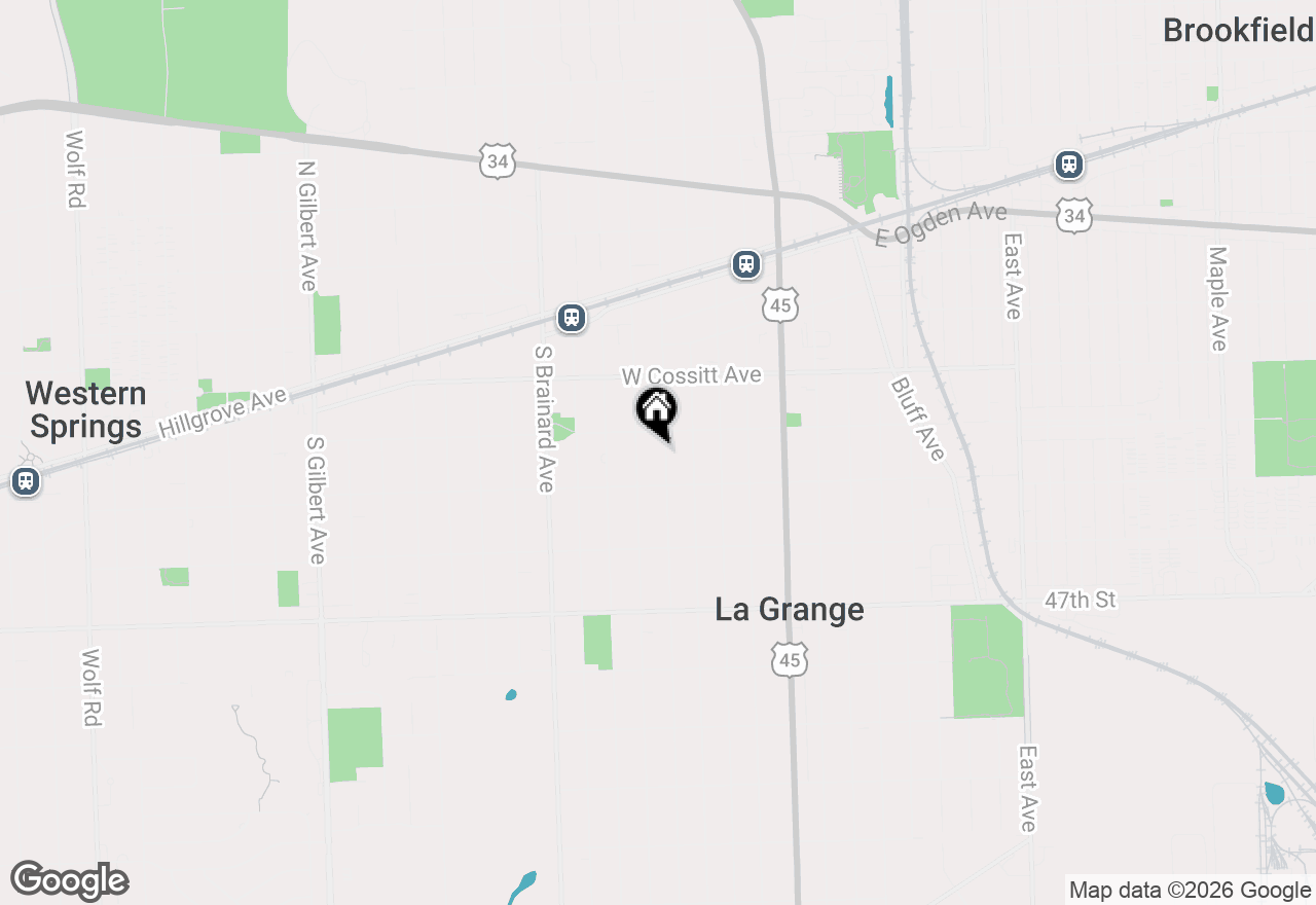 Map of 218 S Kensington Avenue, La Grange, IL 60525