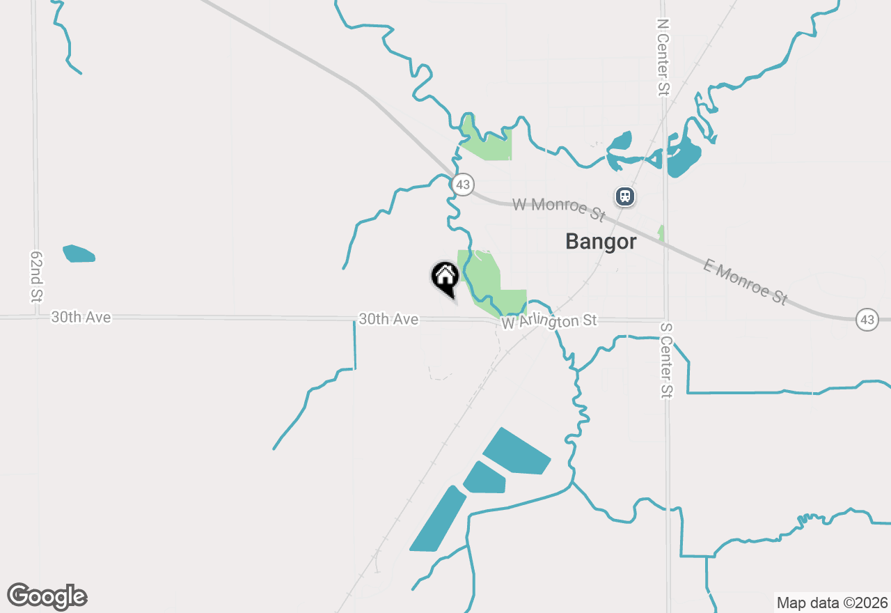 Map of 109 Prospect Street, Bangor, MI 49013