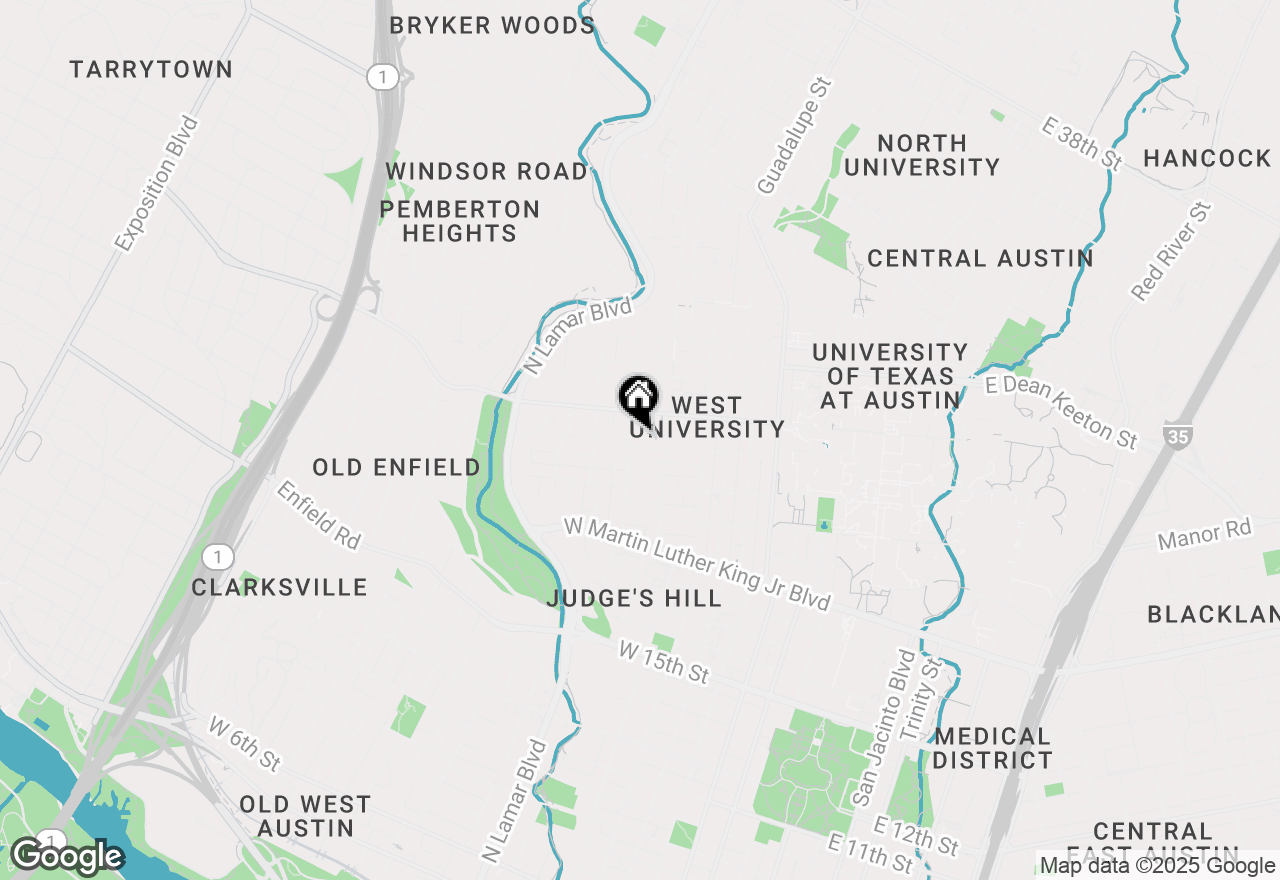 Map of 915 W 23rd St #203, Austin, TX 78705