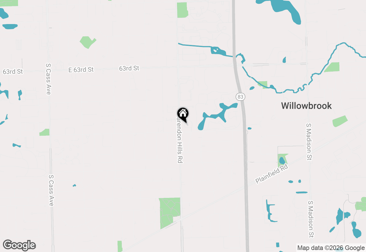 Map of 6648 Weather Hill Drive, Willowbrook, IL 60527