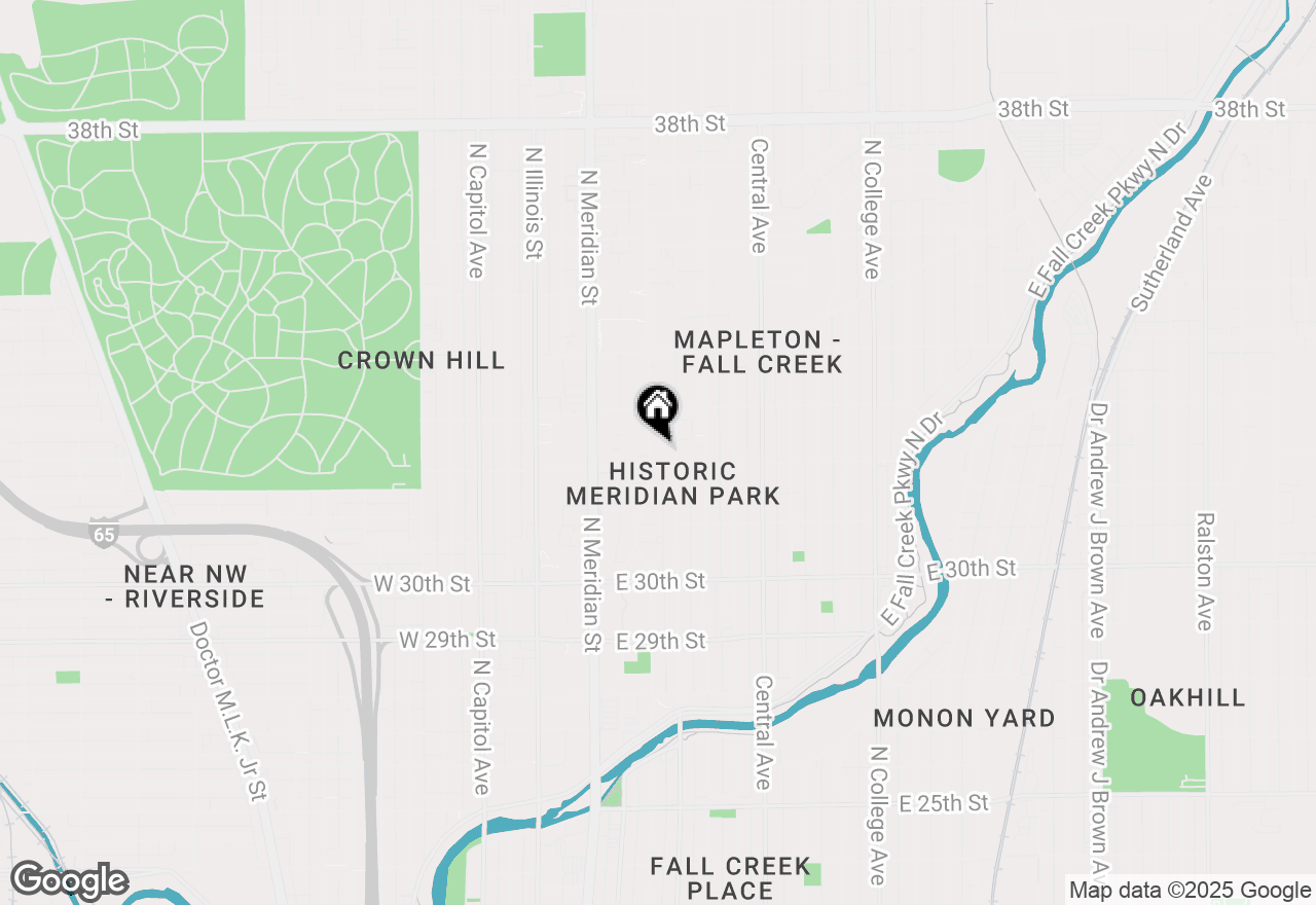 Map of 3215 N Pennsylvania Street, Indianapolis, IN 46205