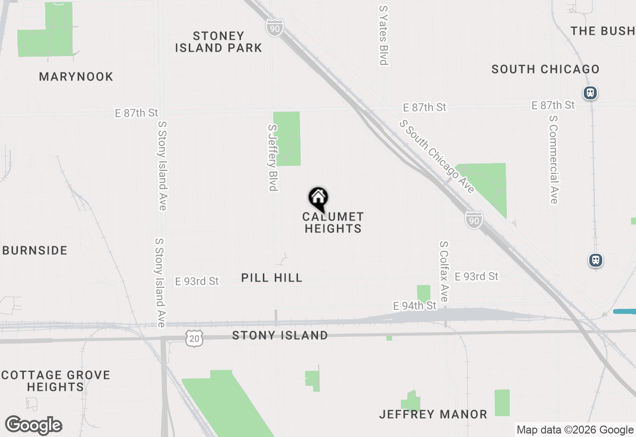 Map of 2134 E 91st Street, Chicago, IL 60617