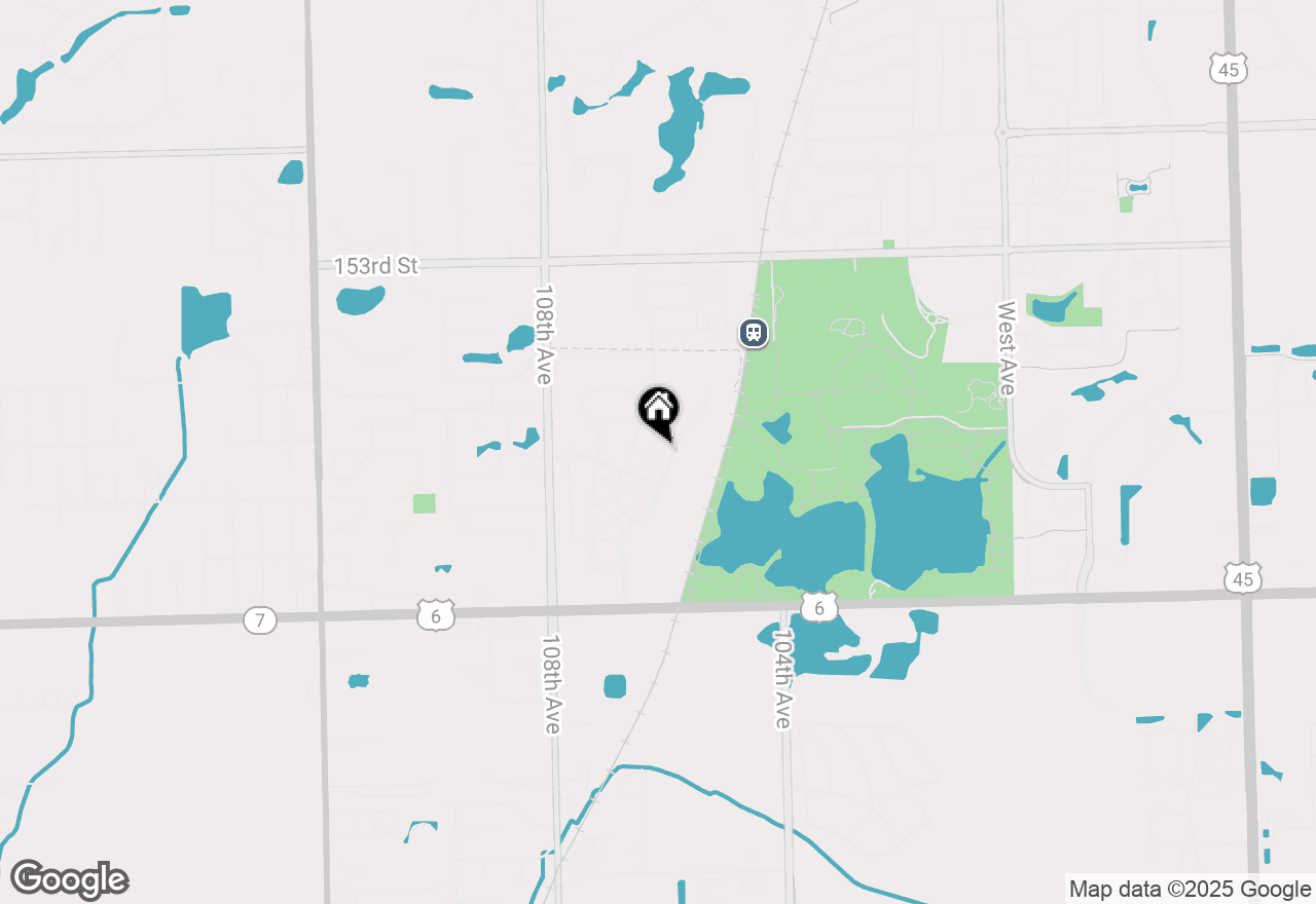 Map of 10607 Paige Circle, Orland Park, IL 60462