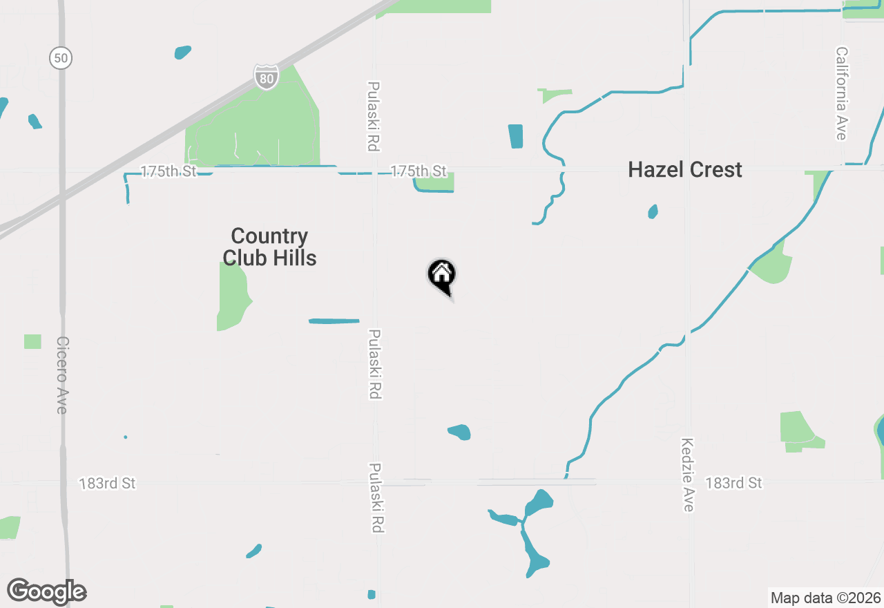 Map of 17831 Arlington Drive, Country Club Hills, IL 60478