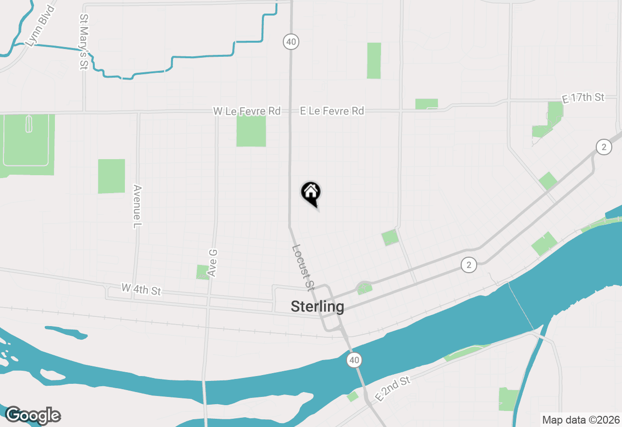 Map of 908 1st Avenue, Sterling, IL 61081