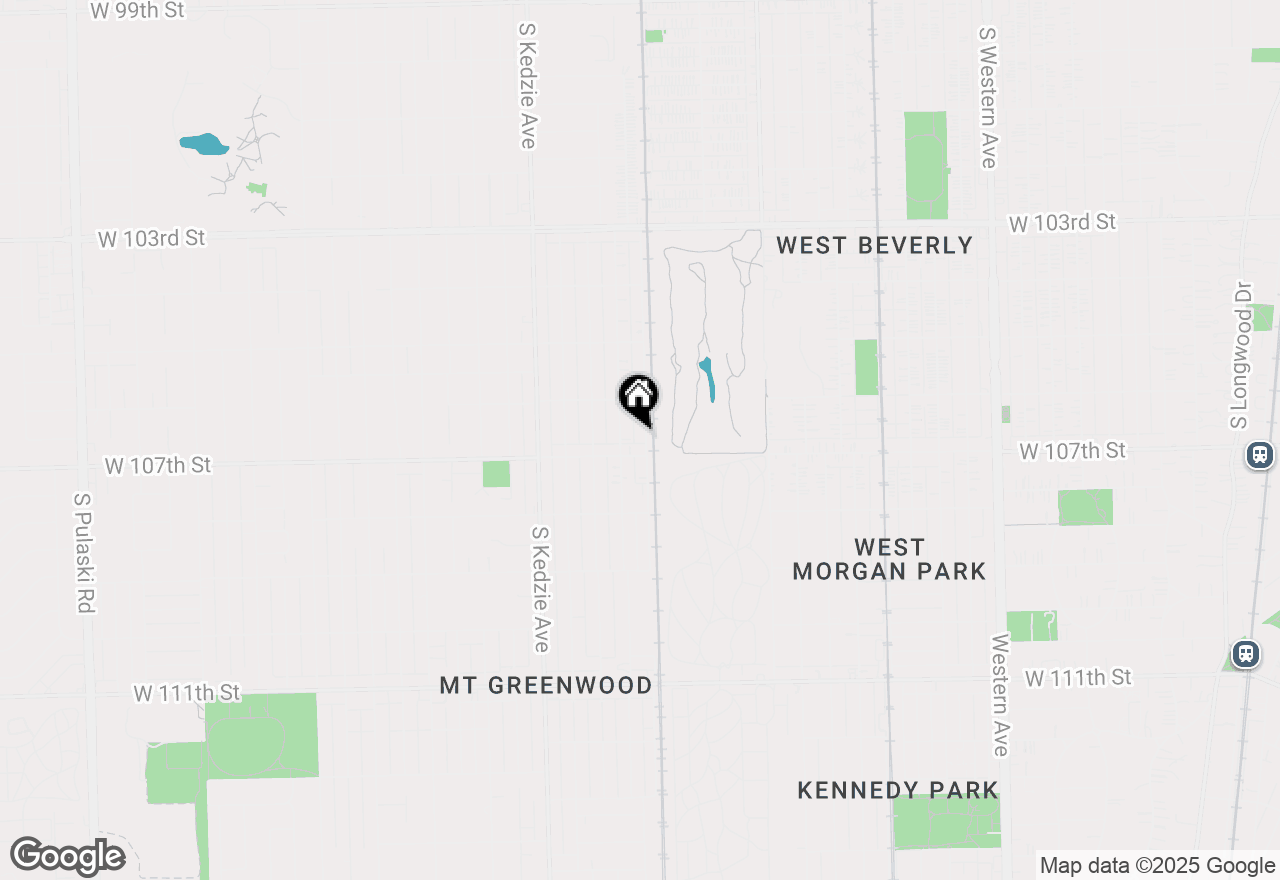 Map of 10642 S Sacramento Avenue, Chicago, IL 60655