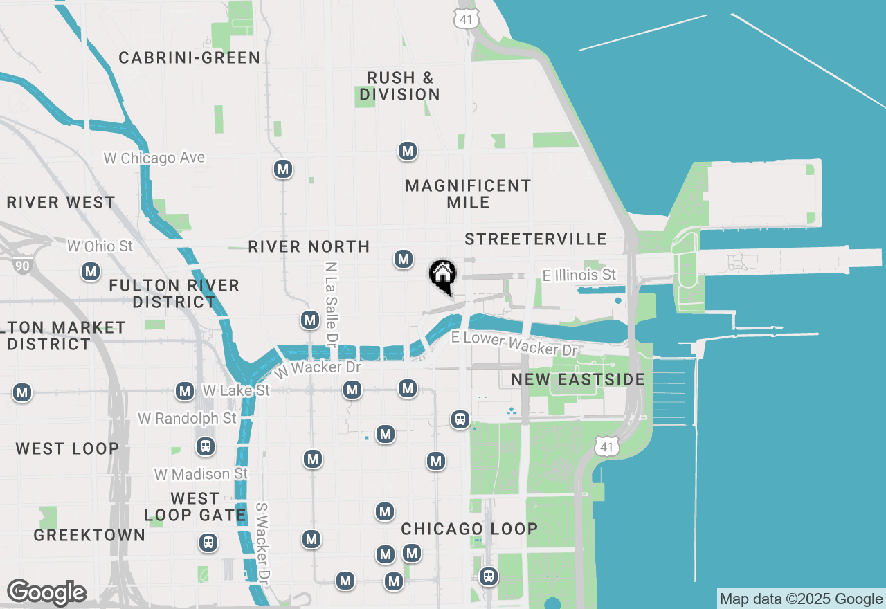 Map of 405 N Wabash Avenue #513, Chicago, IL 60611