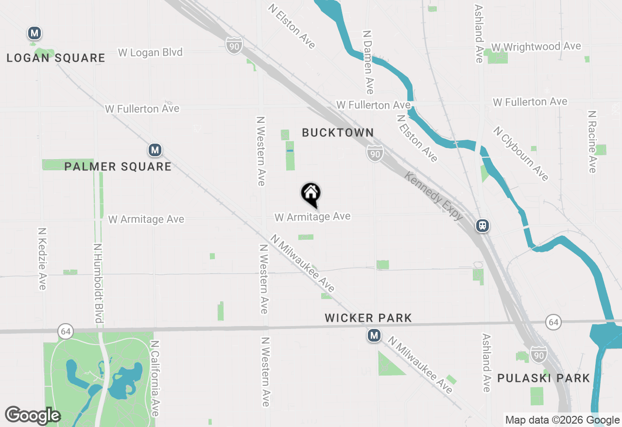 Map of 2216 W Armitage Avenue #4D, Chicago, IL 60647