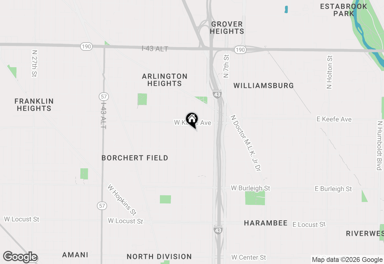 Map of 3422 N 11th St, Milwaukee, WI 53206