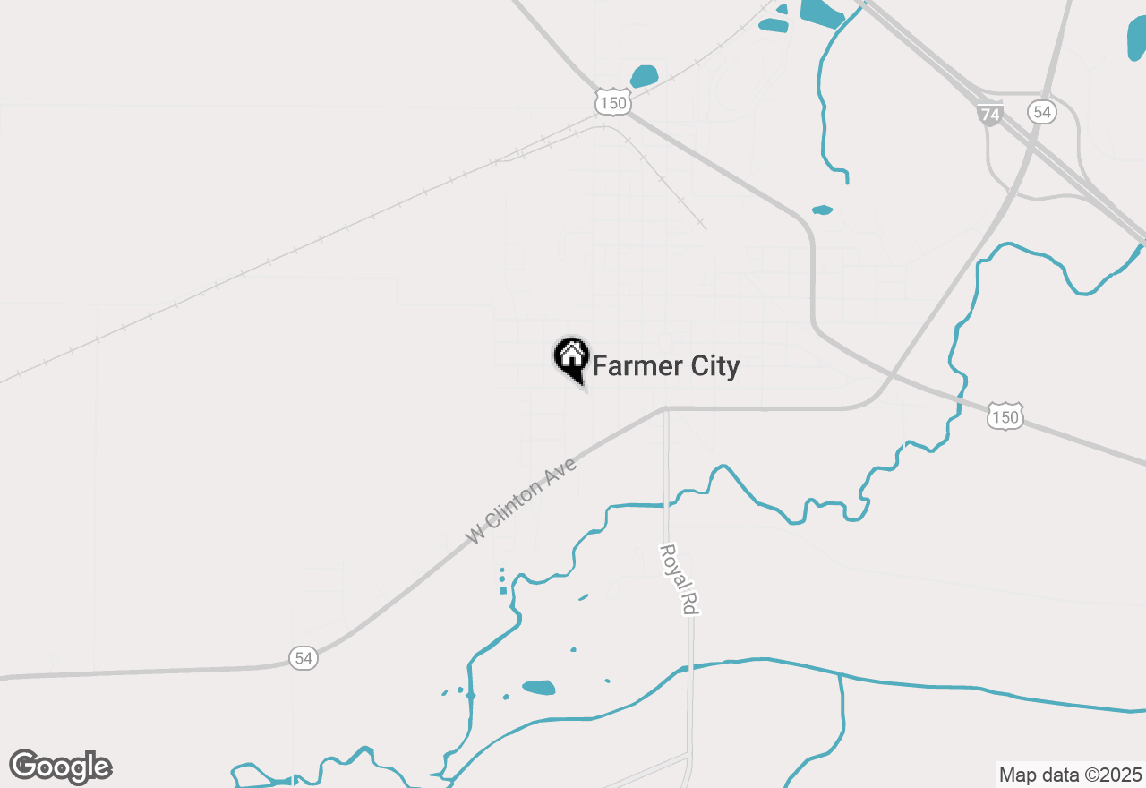 Map of 421 Water Street, Farmer City, IL 61842