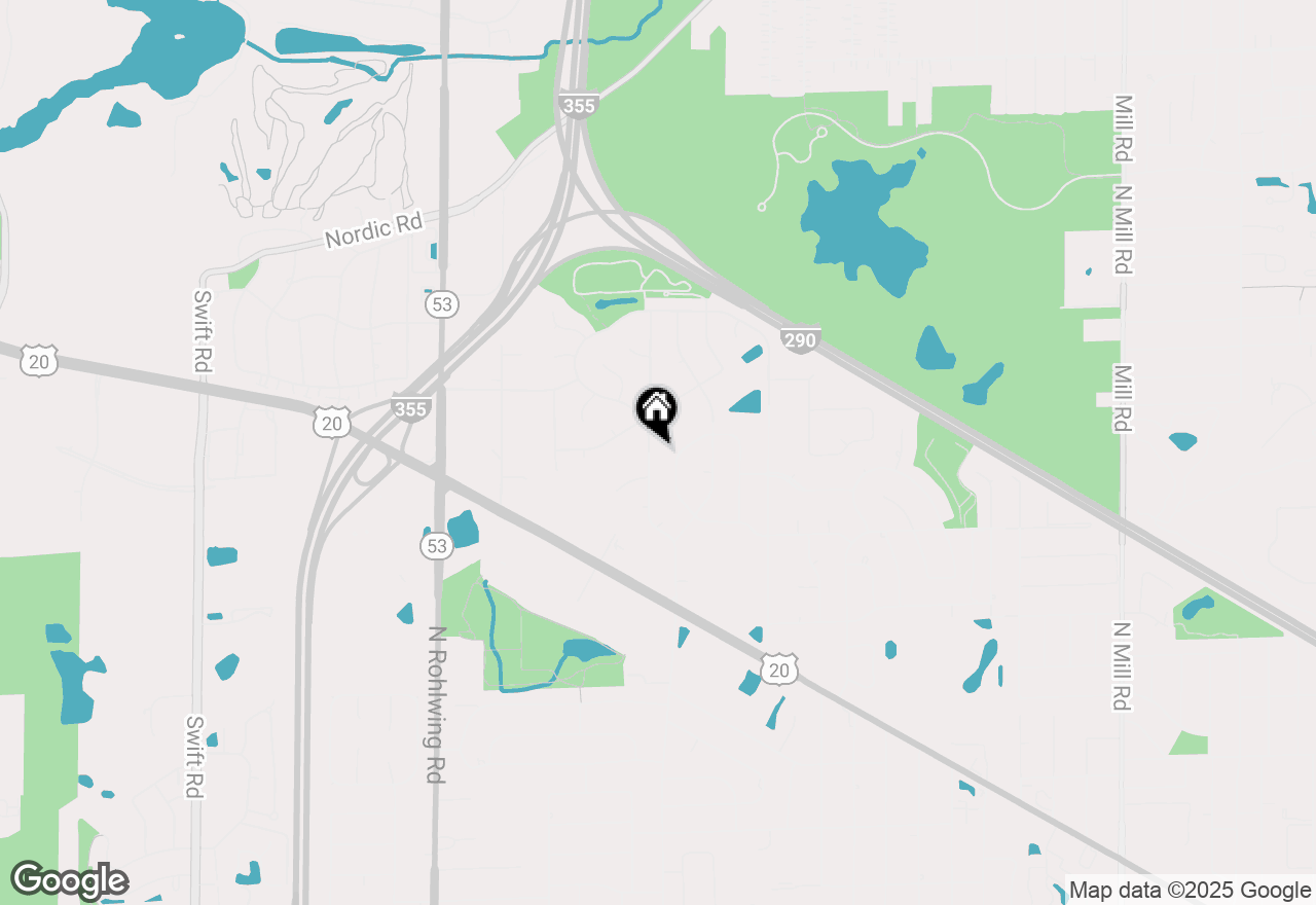 Map of 1285 Foxdale Drive, Addison, IL 60101