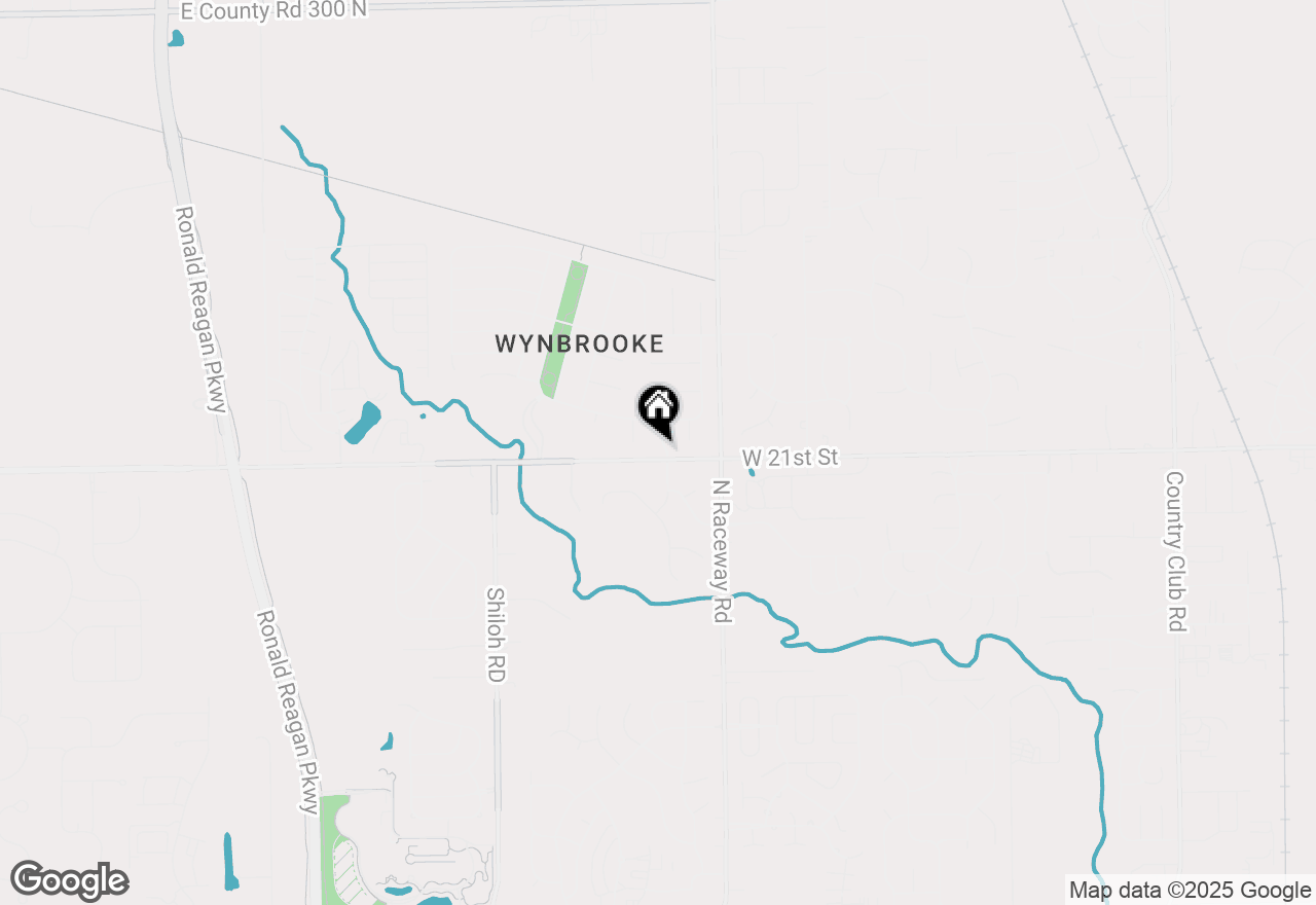 Map of 2018 Alysheba Drive, Indianapolis, IN 46234