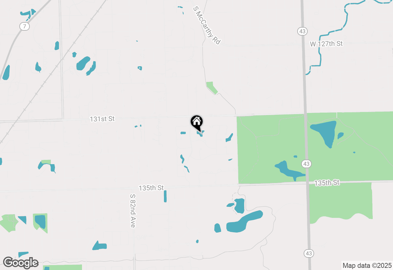 Map of 7834 W Foresthill Court #1CR, Palos Heights, IL 60463