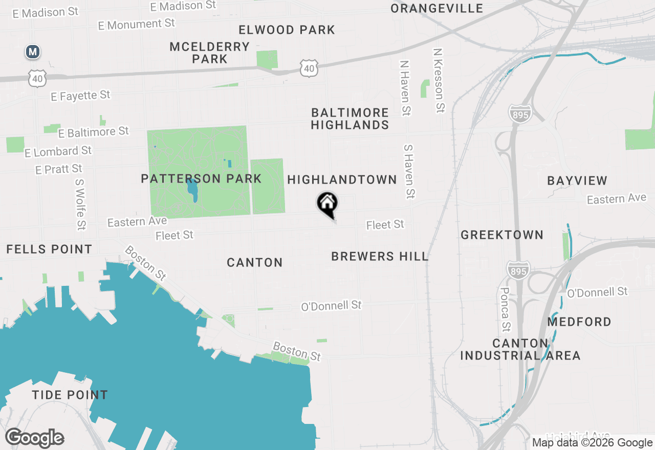 Map of 3312 Fleet Street, Baltimore, MD 21224