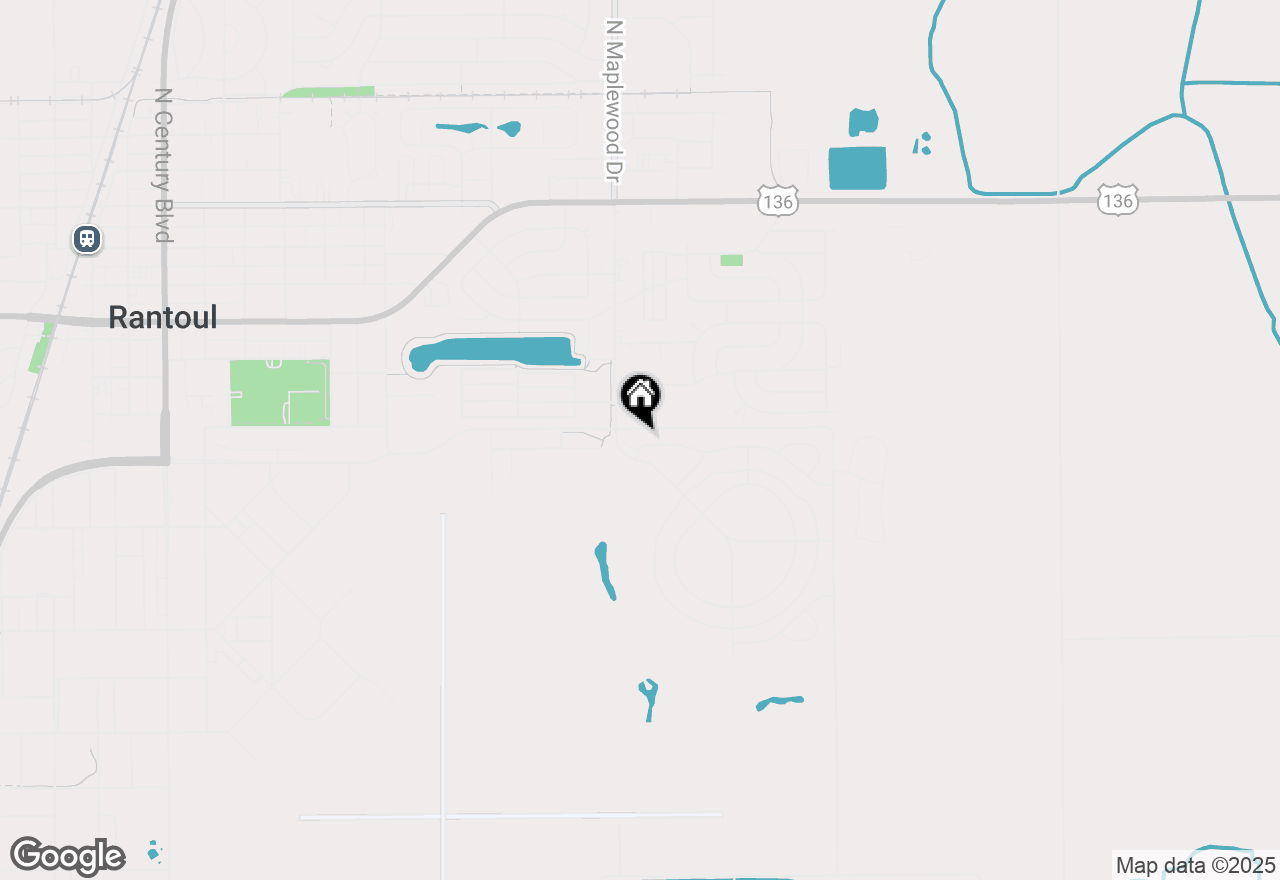 Map of 1403 Fairway Drive, Rantoul, IL 61866