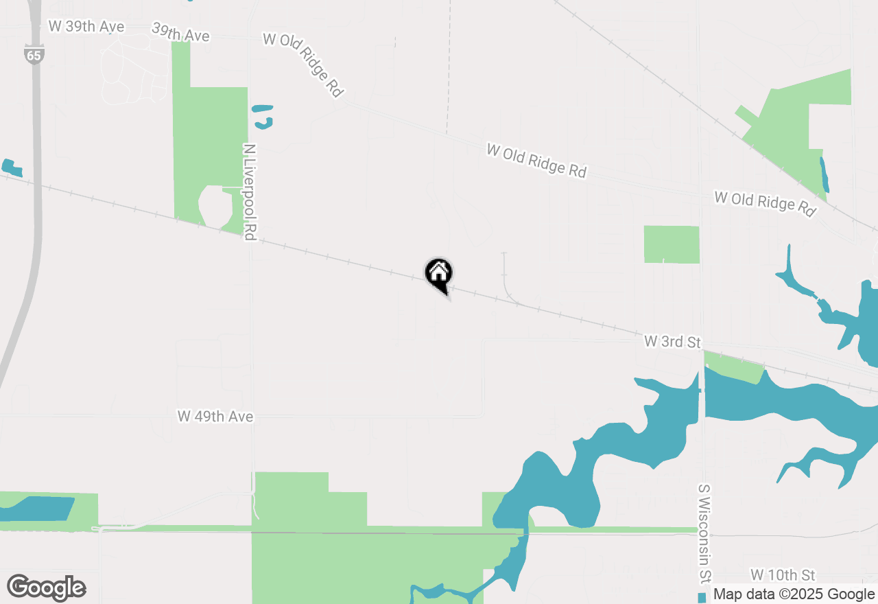 Map of 257 Softwood Drive, Hobart, IN 46342