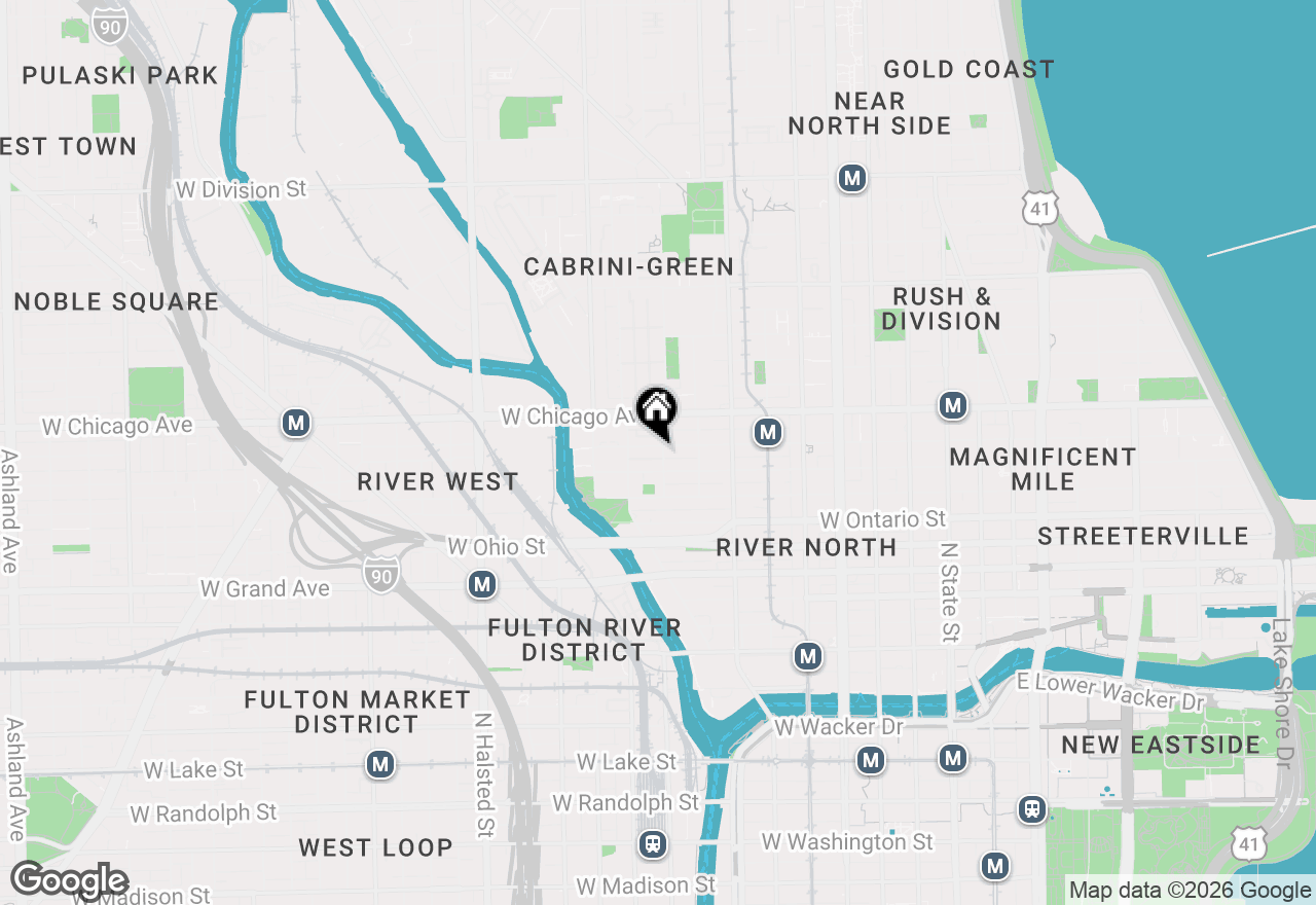 Map of 445 W Superior Street, Chicago, IL 60654