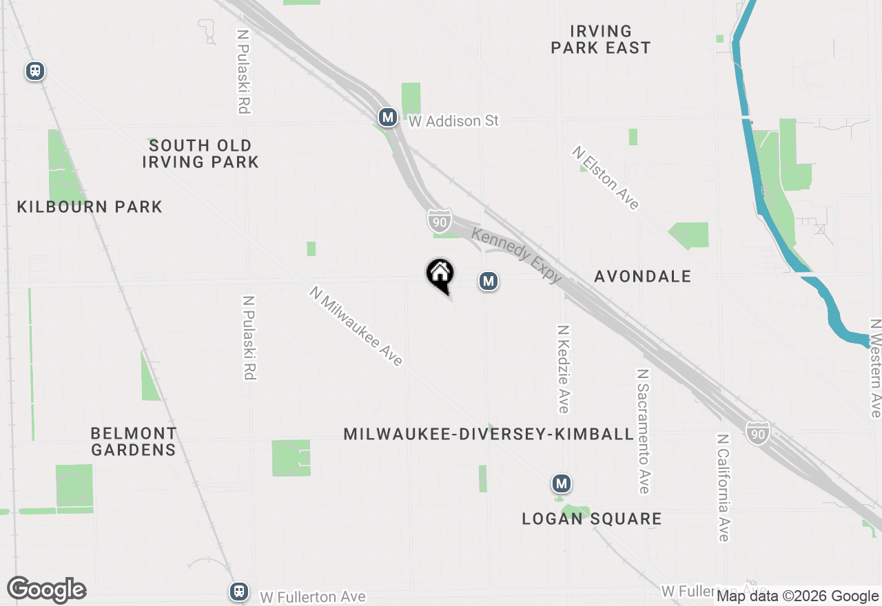 Map of 3120 N Saint Louis Avenue, Chicago, IL 60618