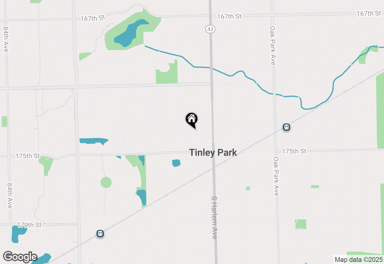 Map of 7288 174th Street, Tinley Park, IL 60477